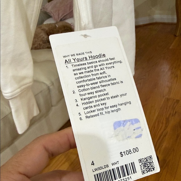 Lululemon All Yours Hoodie *Fleece
White - Picture 5 of 5